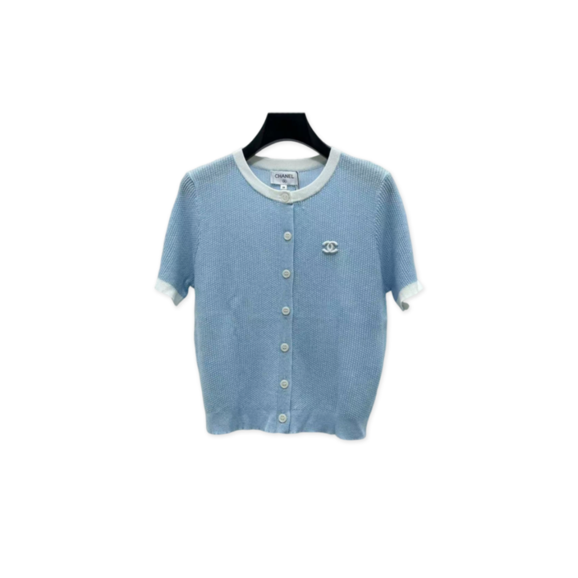 Ch**el short-sleeved knitted cardigan